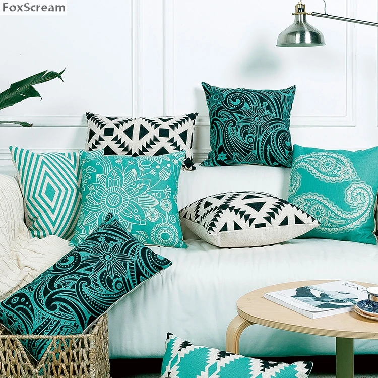Bohemian Cushion Covers Home Decor Floral Geometric Decorative Throw Pillows Case Black Green Cushion Decoration for sofa
Bohemian Cushion Covers Home Decor Floral Geometric Decorative Throw Pillows Case Black Green Cushion Decoration for sofa