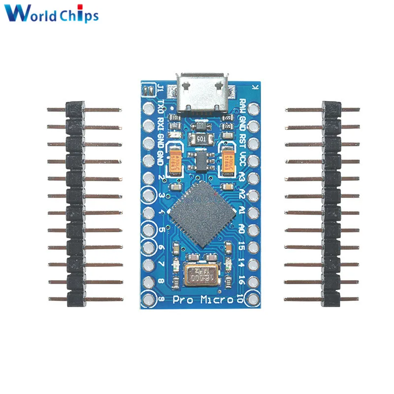 10PCS USB ATmega32U4 Pro Micro 5V 16MHz Module For Arduino/Leonardo ATMega 32U4 Controller Pro-Micro Replace Pro Mini With Pins
10PCS USB ATmega32U4 Pro Micro 5V 16MHz Module For Arduino/Leonardo ATMega 32U4 Controller Pro-Micro Replace Pro Mini With Pins