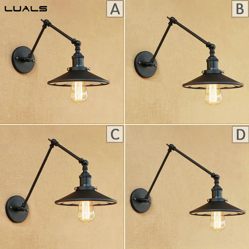 Loft black Industrial Wall Light Adjustable Retro Wall Lamp For Restaurant Metal Edison indoor wall lights art deco lighting
Loft black Industrial Wall Light Adjustable Retro Wall Lamp For Restaurant Metal Edison indoor wall lights art deco lighting