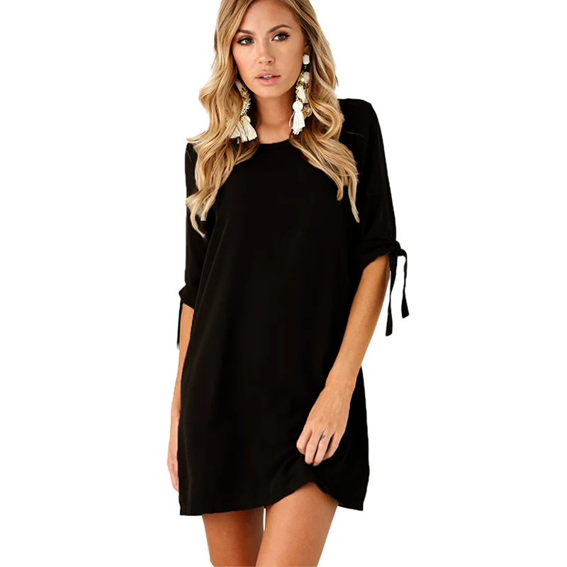Europe America Explosion Women Dress Solid Color Round Neck Half Sleeve Sexy Fashion Mini Dress 2019 Summer New 7 Colors S-3XL
Europe America Explosion Women Dress Solid Color Round Neck Half Sleeve Sexy Fashion Mini Dress 2019 Summer New 7 Colors S-3XL