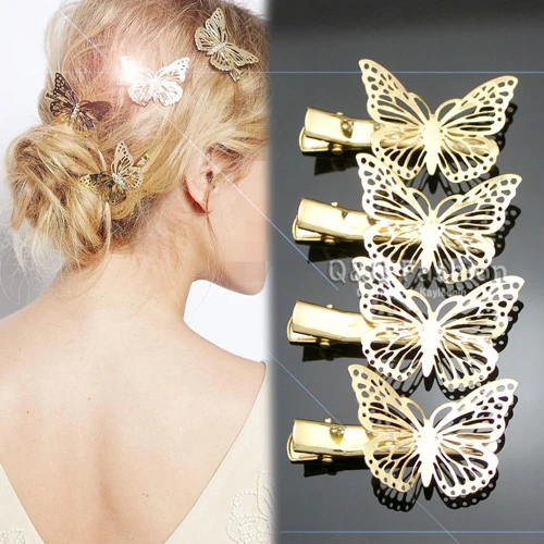 Pack 4 Chic Filigree Butterfly French Updo Hair Pin Clip Dress Snap Barrette Jewelry New
Pack 4 Chic Filigree Butterfly French Updo Hair Pin Clip Dress Snap Barrette Jewelry New