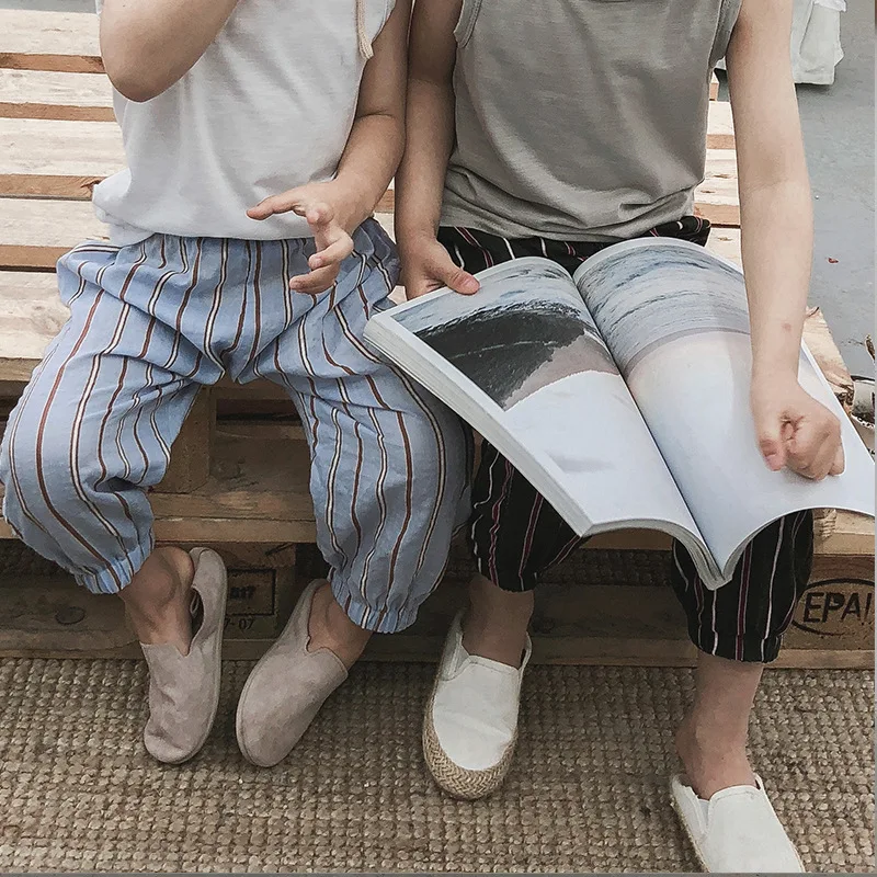 2021 Boys Harem Pants Children Clothing Casual Summer Boys Pants Baby Boy Clothes Kids Linen Striped Trousers Fashion Pants
2021 Boys Harem Pants Children Clothing Casual Summer Boys Pants Baby Boy Clothes Kids Linen Striped Trousers Fashion Pants