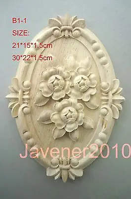 B1-1 -21x15x1.5cm Wood Carved Round Onlay Applique Unpainted Frame Door Decal Working carpenter Flower
B1-1 -21x15x1.5cm Wood Carved Round Onlay Applique Unpainted Frame Door Decal Working carpenter Flower
