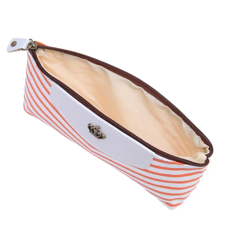 Vantage Navy Cosmetic Bag Striped Zipper Organizer Make up Bag Student Pen Bag Canvas Ladies Make up Travel Storage Box 877374
Vantage Navy Cosmetic Bag Striped Zipper Organizer Make up Bag Student Pen Bag Canvas Ladies Make up Travel Storage Box 877374