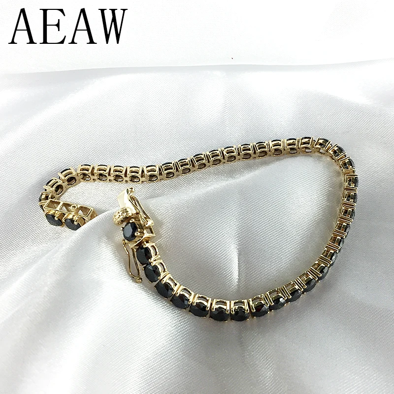 Trendy Style Solid 14K 585 Yellow Gold 18 Carats ct 3mm Black Moissanite Diamond Bracelet For Women Test Positive
Trendy Style Solid 14K 585 Yellow Gold 18 Carats ct 3mm Black Moissanite Diamond Bracelet For Women Test Positive