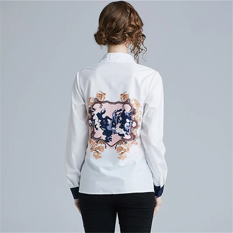 2019 summer Long Sleeve Shirt Womens Tops And Blouses Plus Size High Quality Designer Runway Top Vintage Blouse Camisa feminina
2019 summer Long Sleeve Shirt Womens Tops And Blouses Plus Size High Quality Designer Runway Top Vintage Blouse Camisa feminina