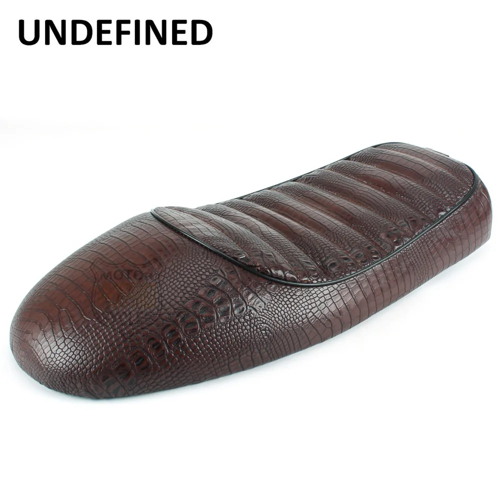 Brown Motorcycle Hump Alligator Emboss Leather Seat Saddle For Cafe Racer GN CB350 CB400 CB500 CB750 SR400 Universal
Brown Motorcycle Hump Alligator Emboss Leather Seat Saddle For Cafe Racer GN CB350 CB400 CB500 CB750 SR400 Universal