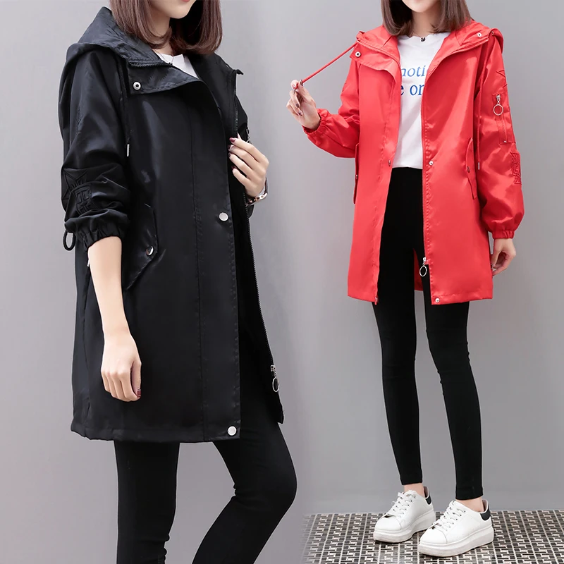 Plus Size Loose Trench Coat 2021 Spring Hooded Trench Coats Female Solid Overcoat Womens Casual Windbreakers Long Ladies Outwear
Plus Size Loose Trench Coat 2021 Spring Hooded Trench Coats Female Solid Overcoat Womens Casual Windbreakers Long Ladies Outwear