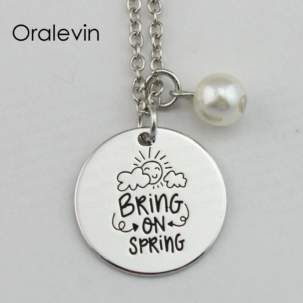 BRING ON SPRING вдохновляющие ручные штампованные Выгравированные аксессуары на заказ кулон ожерелье для женщин Подарочные ювелирные изделия, 10 ...
BRING ON SPRING вдохновляющие ручные штампованные Выгравированные аксессуары на заказ кулон ожерелье для женщин Подарочные ювелирные изделия, 10 ...