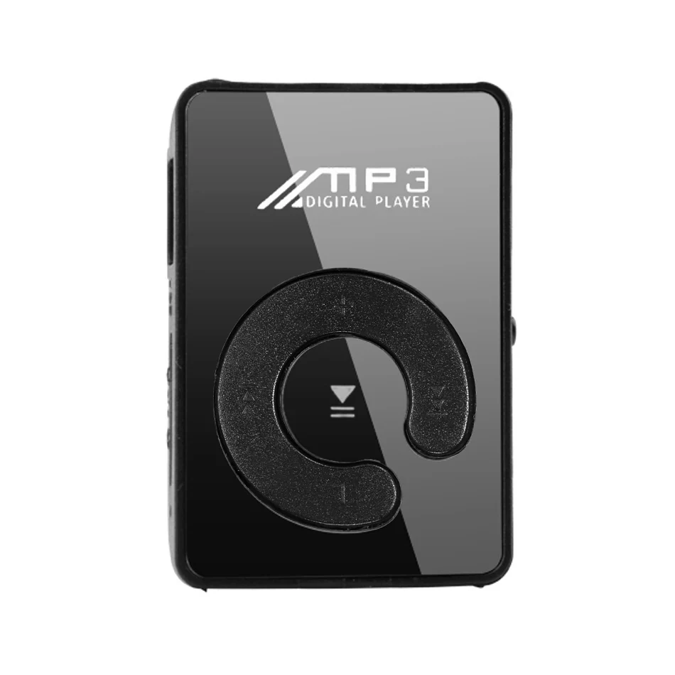 2018 Новый мини mp3 плеер Модный SD TF зеркало портативный клип медиа спортивный