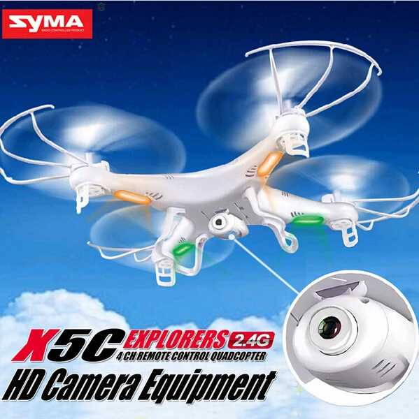 Cheapest Price! Hot Selling Syma X5C X5C-1 2.4G RC Helicopter 6-Axis Quadcopter Drone With Camera VS X5 No Camera free shipping
Cheapest Price! Hot Selling Syma X5C X5C-1 2.4G RC Helicopter 6-Axis Quadcopter Drone With Camera VS X5 No Camera free shipping