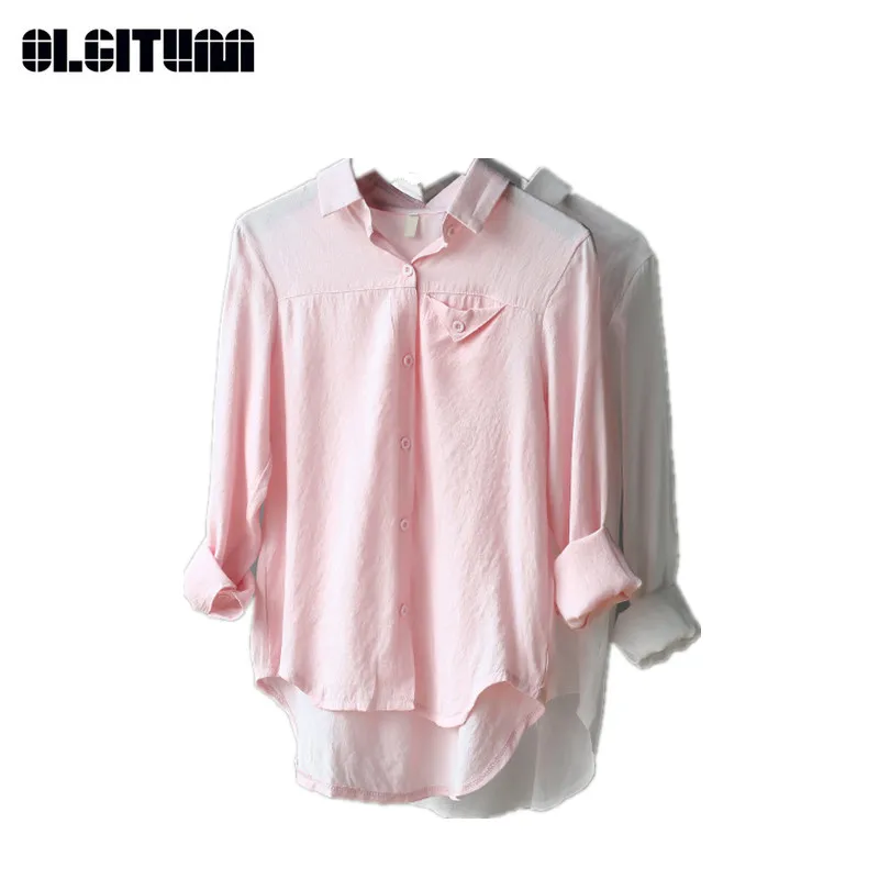 Simple Style Shirt for Female Autumn Loose Cardigan Shirt Solid Coat Casual New Women's Shirts with Pocket BS247
Simple Style Shirt for Female Autumn Loose Cardigan Shirt Solid Coat Casual New Women's Shirts with Pocket BS247