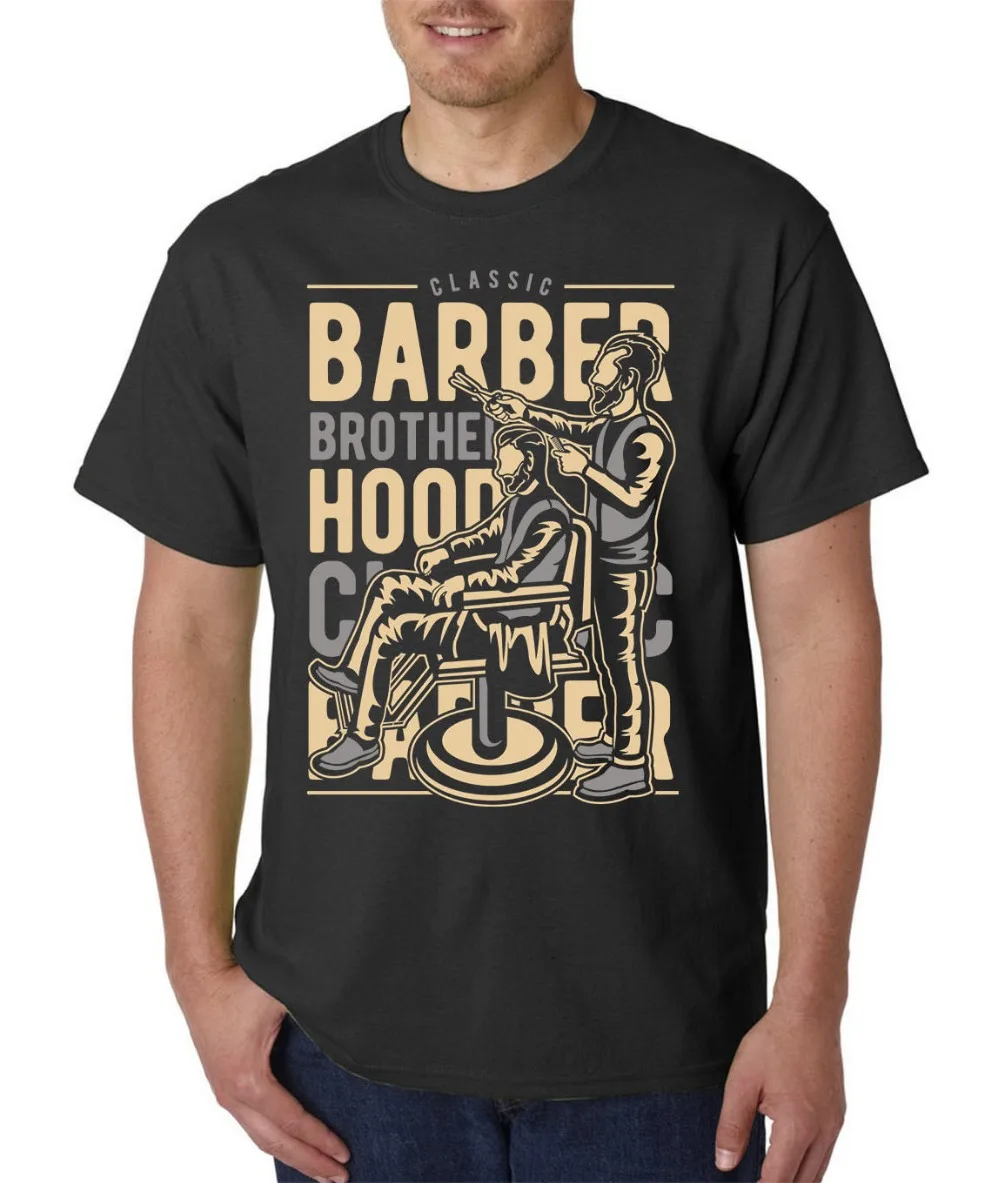 Barber brothermore футболка/мужская стильная футболка с резным узором для волос новинка