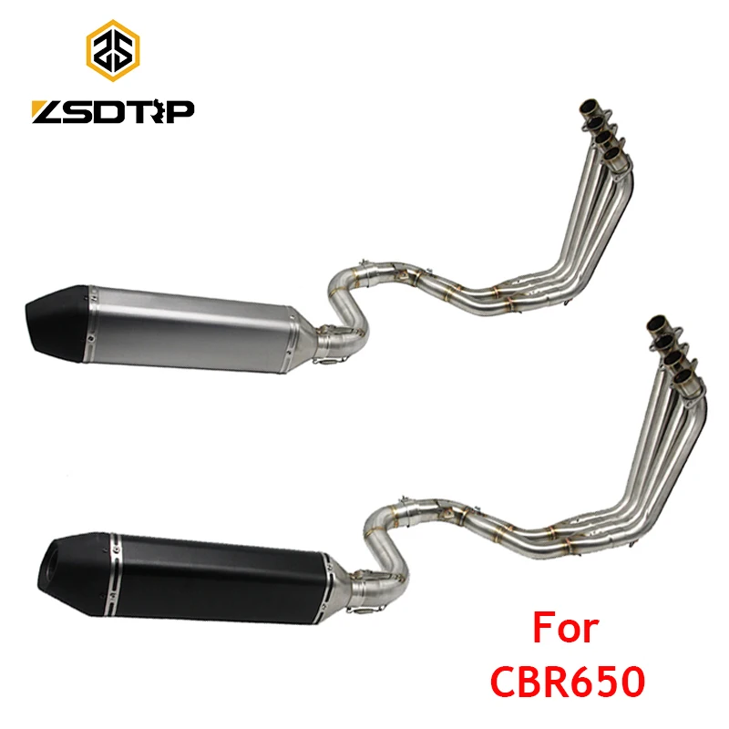 ZSDTRP CBR650 Motorcycle Full Exhaust System Header Manifold Exhaust Pipe Link Pipe For Honda CBR650 F 2014-2017
ZSDTRP CBR650 Motorcycle Full Exhaust System Header Manifold Exhaust Pipe Link Pipe For Honda CBR650 F 2014-2017