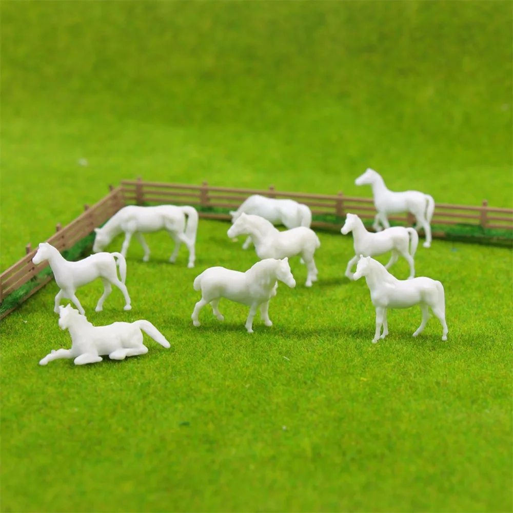AN15002B 100pcs 1:150 Unainted Model Horse White Farm Animals Horses N Scale Model Scenery Landscape Layout
AN15002B 100pcs 1:150 Unainted Model Horse White Farm Animals Horses N Scale Model Scenery Landscape Layout