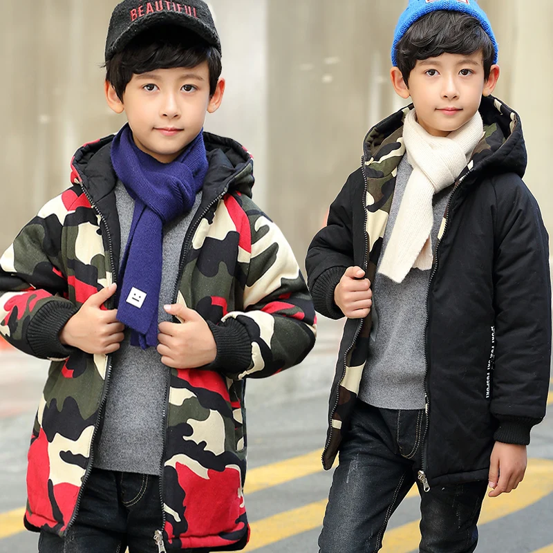 2019 Spring Camouflage Jackets for Boys Both Sides Fashion Hooded Overcoat Winter Cotton Outerwear for Girl Age 3Y-13Y
2019 Spring Camouflage Jackets for Boys Both Sides Fashion Hooded Overcoat Winter Cotton Outerwear for Girl Age 3Y-13Y