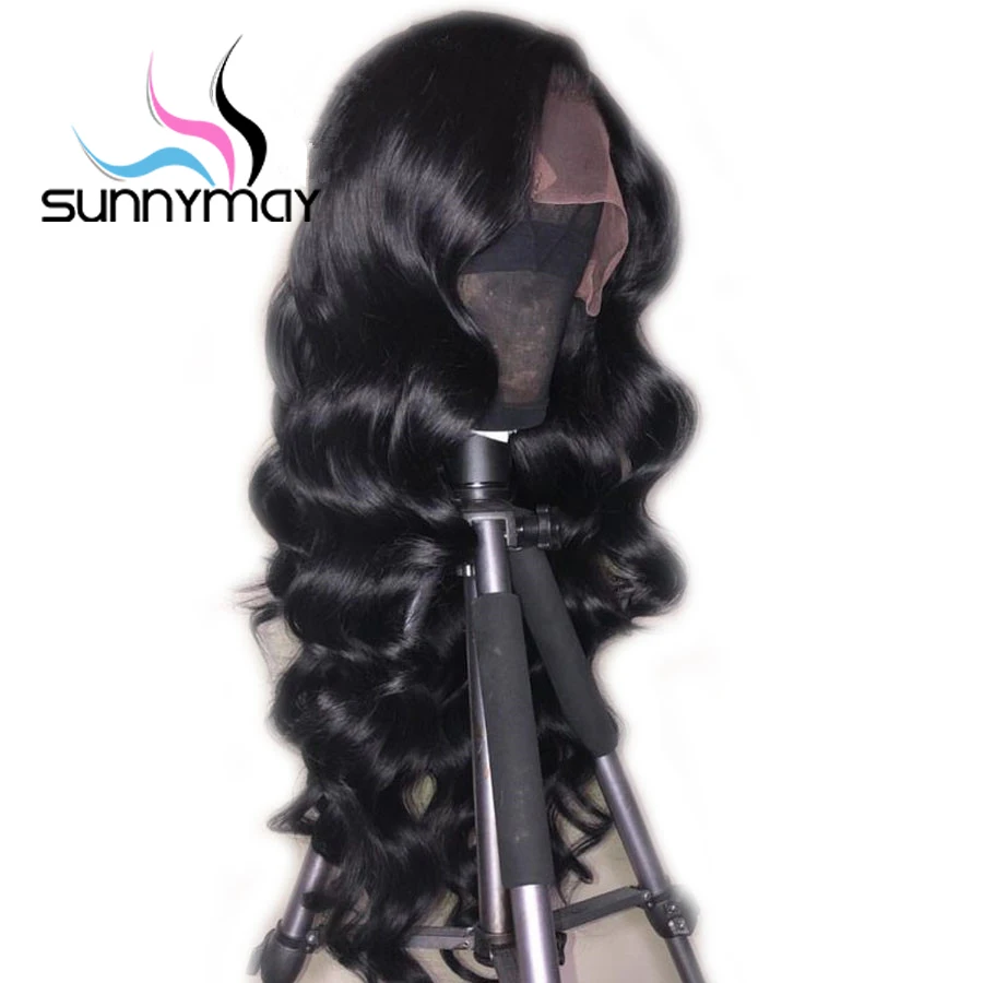Sunnymay 130% 360 фронтальный парик на шнурке свободные волнистые человеческие волосы