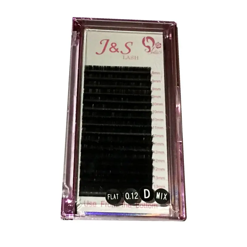 J&S New type free shipping super matte ellipse flat eyelash extension 0.12x0.07mm,0.18x0.07mm thickness 10tray per lot
J&S New type free shipping super matte ellipse flat eyelash extension 0.12x0.07mm,0.18x0.07mm thickness 10tray per lot