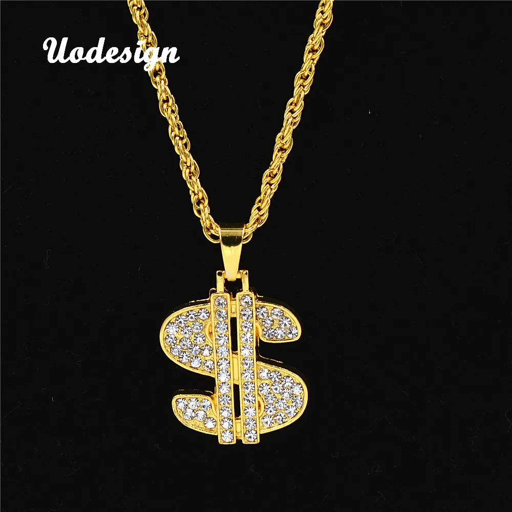 Uodesign Necklace Hip Hop Rap Singer Gold Color US Dollar Pendant Necklace Chain Accessories Hiphop Jewelry Money
Uodesign Necklace Hip Hop Rap Singer Gold Color US Dollar Pendant Necklace Chain Accessories Hiphop Jewelry Money