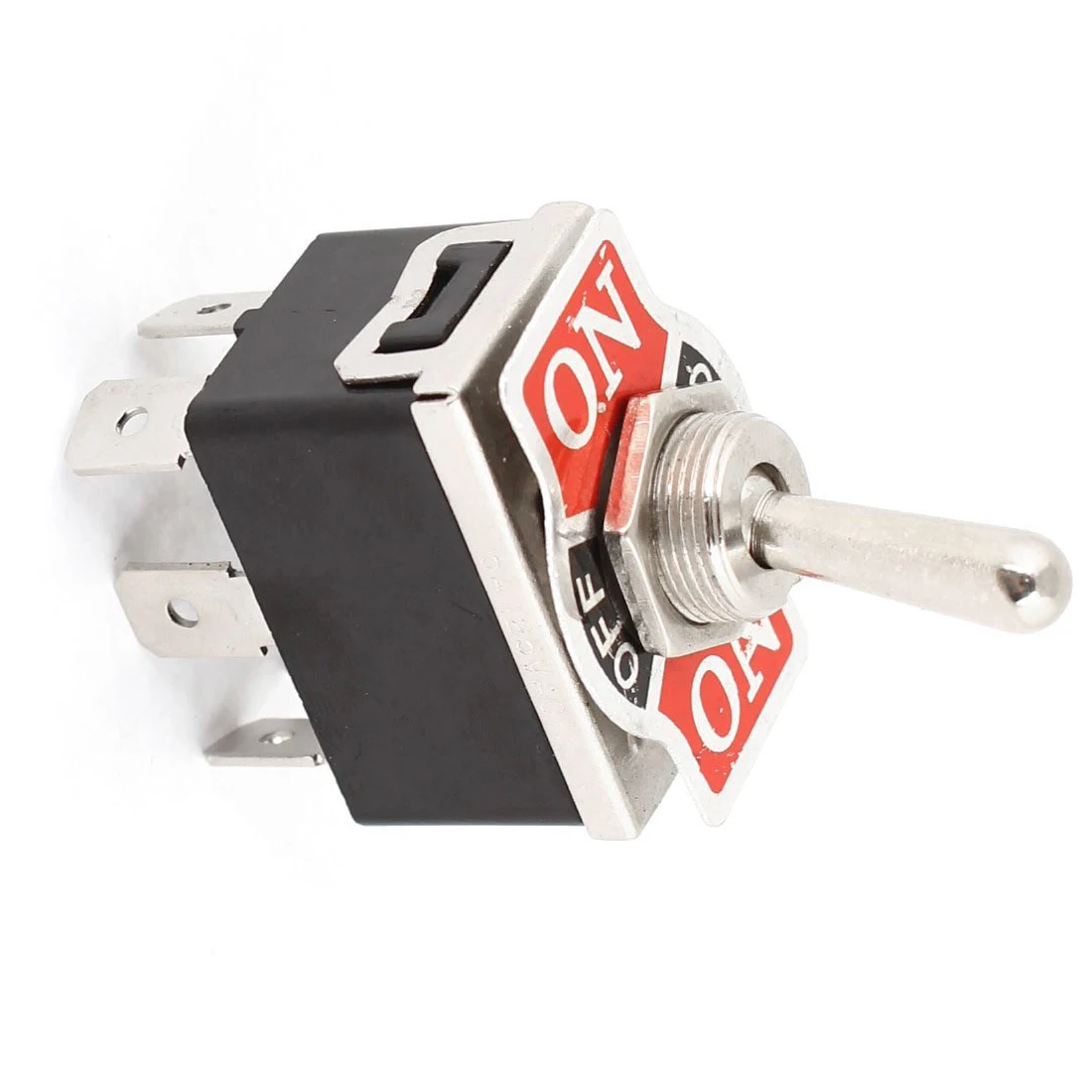 CNIM Hot AC 250V/10A 125V/15A DPDT 3 Position ON/OFF/ON 6 Pins Toggle Switch Black+Silver
CNIM Hot AC 250V/10A 125V/15A DPDT 3 Position ON/OFF/ON 6 Pins Toggle Switch Black+Silver