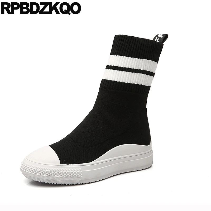 Casual Slip On Black Ankle Stretch Knit Low Heel Women Boots 2021 Round Toe Flat Platform Shoes Slim 2021 Chinese Mid Calf New
Casual Slip On Black Ankle Stretch Knit Low Heel Women Boots 2021 Round Toe Flat Platform Shoes Slim 2021 Chinese Mid Calf New