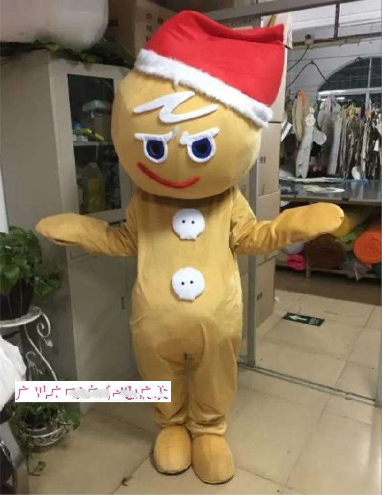 Gingerbread Man Mascot Costumes Cartoon Apparel Birthday Party Fancy Dress Christmas Cosplay for Halloween party event
Gingerbread Man Mascot Costumes Cartoon Apparel Birthday Party Fancy Dress Christmas Cosplay for Halloween party event