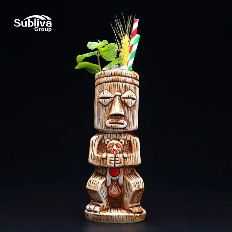 450ml Hawaii Tiki Mugs Cocktail Cup Beer Beverage Mug Wine Mug Ceramic Easter Islander Tiki Mug Bar Tool
450ml Hawaii Tiki Mugs Cocktail Cup Beer Beverage Mug Wine Mug Ceramic Easter Islander Tiki Mug Bar Tool