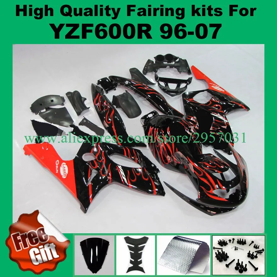 Orange Flames in Black For YAMAHA YZF600R 96-07 YZF 600R 600 96 97 98 99 00 01 02 03 04 05 06 07 Fairing Free screws+gifts
Orange Flames in Black For YAMAHA YZF600R 96-07 YZF 600R 600 96 97 98 99 00 01 02 03 04 05 06 07 Fairing Free screws+gifts