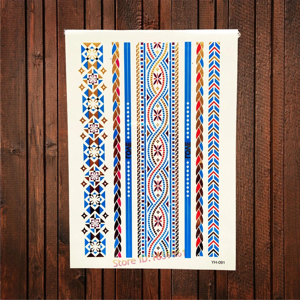 1PC New Design Blue Metallic Thick Bracelet Tattoo Women Body Art Temporary Tattoo Sticker Waterproof Arm Leg Jewel Tatoo AYH091
1PC New Design Blue Metallic Thick Bracelet Tattoo Women Body Art Temporary Tattoo Sticker Waterproof Arm Leg Jewel Tatoo AYH091