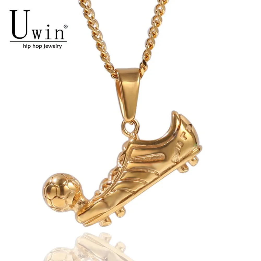 UWIN Play Football Stainless Steel Pendant Soccer Shoes Spikes With Spikes Necklace Trendy Rock Punk Necklace Hiphop Men Jewelry
UWIN Play Football Stainless Steel Pendant Soccer Shoes Spikes With Spikes Necklace Trendy Rock Punk Necklace Hiphop Men Jewelry