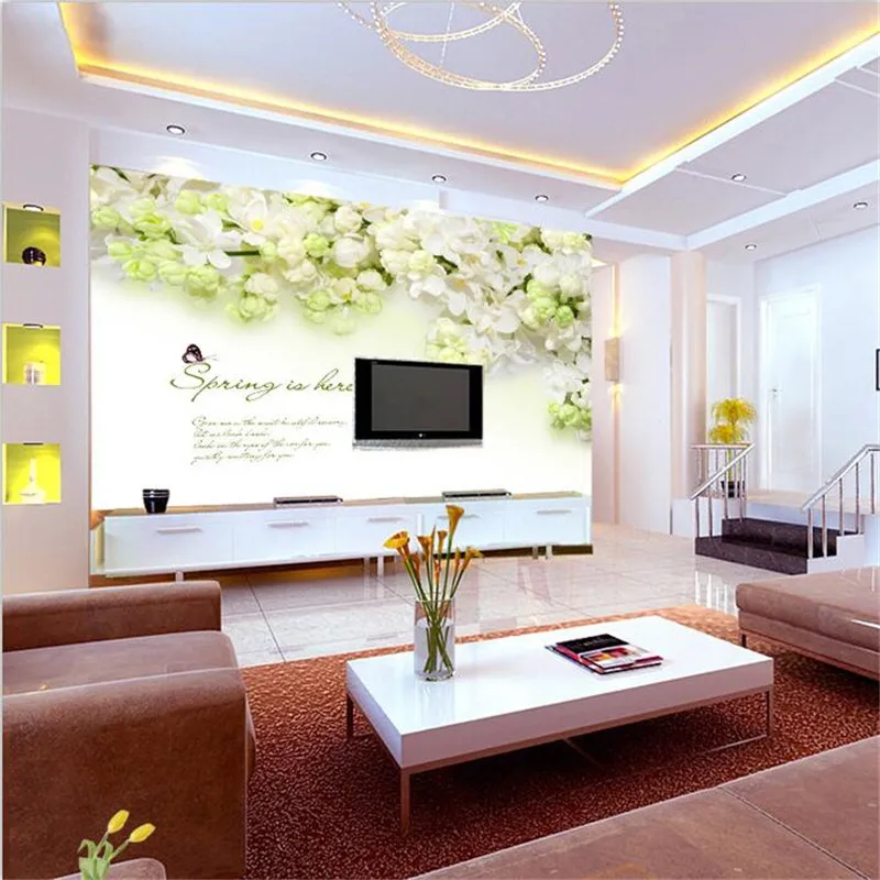 beibehang Custom wallpaper high quality wallpaper 3d modern flower white background living room bedroom home decoration painting
beibehang Custom wallpaper high quality wallpaper 3d modern flower white background living room bedroom home decoration painting