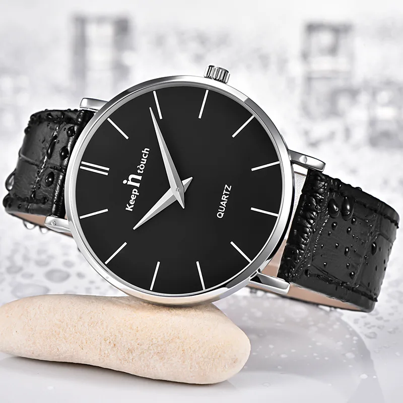KEEP IN TOUCH модные повседневные мужские наручные часы Простой стиль кварцевые