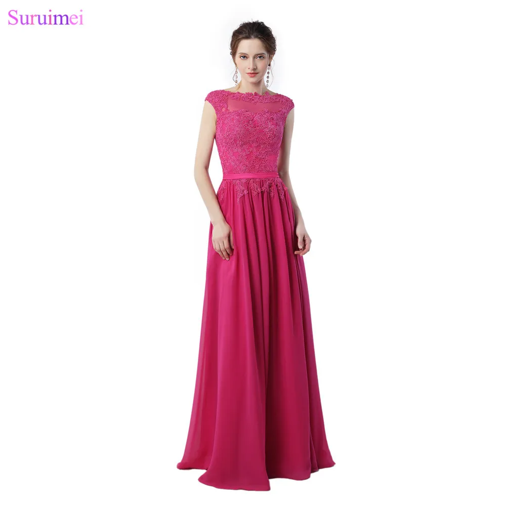 Rose Color Evening Dresses Lace Applique With Cap Sleeves High Neck Floor Length Formal Chiffon Long Evening Gown Prom Dresses
Rose Color Evening Dresses Lace Applique With Cap Sleeves High Neck Floor Length Formal Chiffon Long Evening Gown Prom Dresses