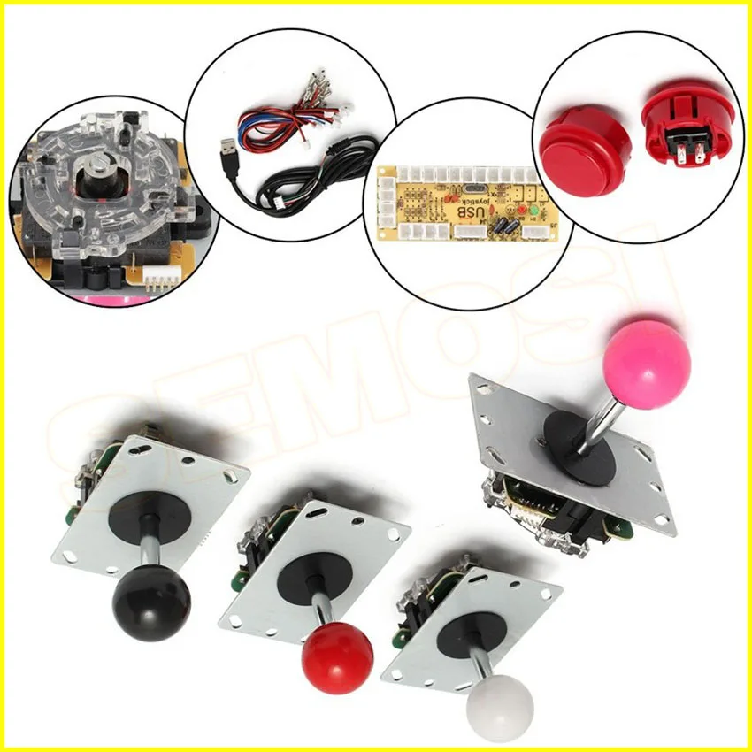 Zero Delay USB Cable Encoder Board and Push Buttons DIY Parts Kit 8 Way Arcade Joystick Replacement | Спорт и развлечения