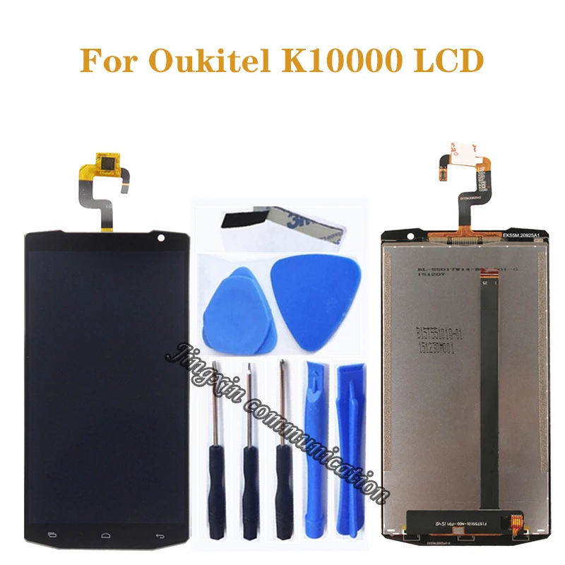5 "Совершенно новый оригинальный для Oukitel K10000 ЖК дисплей + Фотоэлементы замены