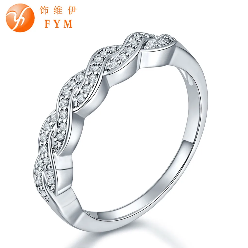 FYM Smiply Style AAA Cubic Zirconia Ring for Wedding Women Real Silver Color Finger Rope Pattern Jewelry Bridal Rings
FYM Smiply Style AAA Cubic Zirconia Ring for Wedding Women Real Silver Color Finger Rope Pattern Jewelry Bridal Rings
