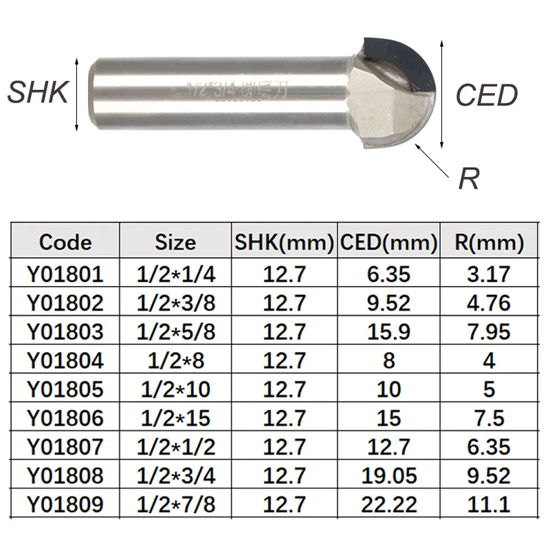 Tideway 1 шт. Алмазная круглая кожуха фреза PCD CVD Концевая инструменты для резки