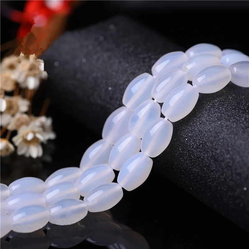 RONGQING White Oval Beads Natural Stone Loose Beads for Jewelry Making Necklace Bracelets Accessories
RONGQING White Oval Beads Natural Stone Loose Beads for Jewelry Making Necklace Bracelets Accessories