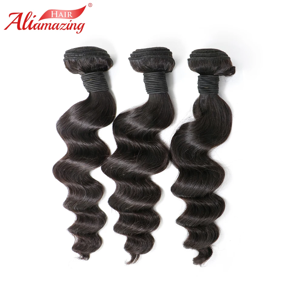 Ali Amazing Hair Remy Human Hair Bundles 3pcs/lot Peruvian Loose Wave Bundles Extension Natural Color Double Weft Free Shipping
Ali Amazing Hair Remy Human Hair Bundles 3pcs/lot Peruvian Loose Wave Bundles Extension Natural Color Double Weft Free Shipping