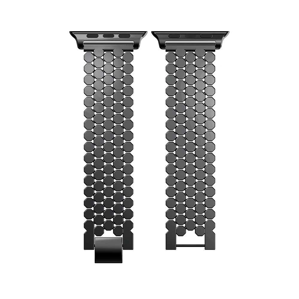 Ремешок из нержавеющей стали для apple watch band 42 мм/38 мм/40 мм/44 мм браслет iwatch series 5 4 3 2 1