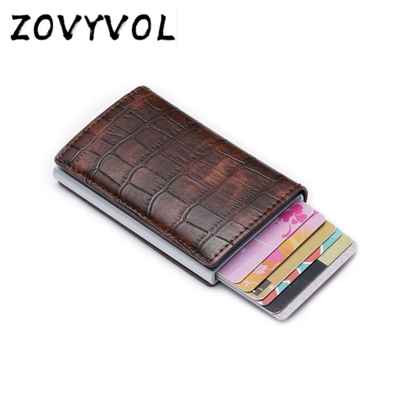 ZOVYVOL RFID Blocking Credit Card Holder PU Leather Unisex Business ID Holders Aluminum Box Card Wallets New Arrival
ZOVYVOL RFID Blocking Credit Card Holder PU Leather Unisex Business ID Holders Aluminum Box Card Wallets New Arrival