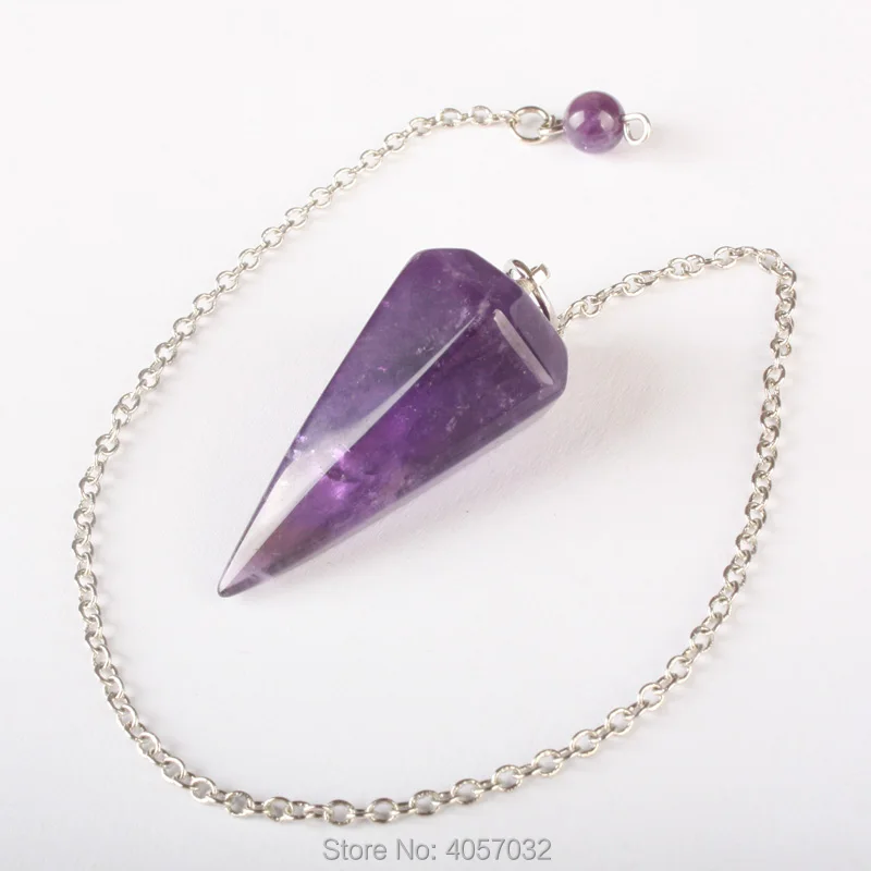 Опал Ляпис розовый кварц камень Howlite конусная цепочка Dowsing исцеляющая чакра
