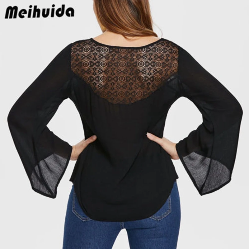 Women's Ladies Summer Loose Tops Long Sleeve Shirt Casual Blouse Fashion