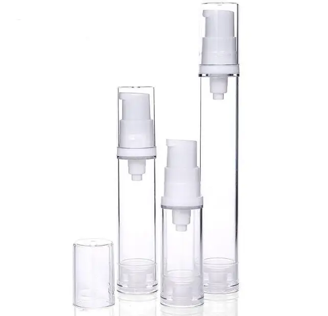 5pcs Mini Empty Airless Vacuum Pump Bottle Refillable Plastic Cream Lotion Bottle Travel Bottles 5ml 10ml 15ml Liquid Container
5pcs Mini Empty Airless Vacuum Pump Bottle Refillable Plastic Cream Lotion Bottle Travel Bottles 5ml 10ml 15ml Liquid Container