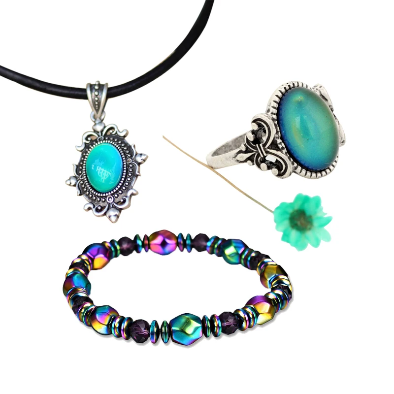 2018 Mojo 3pcs Hot Sale Mood Color Change Fashion Jewelry Sets Necklace & Bracelet Ring Wedding Jewelry for Women Men Gift
2018 Mojo 3pcs Hot Sale Mood Color Change Fashion Jewelry Sets Necklace & Bracelet Ring Wedding Jewelry for Women Men Gift