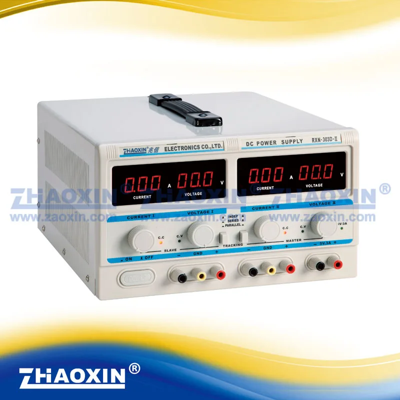 RXN-303D-II Digital Adjustable DC Power Supply 30V3A Two Outputs In Series And In Parallel Output Fixed Output 5V3A
RXN-303D-II Digital Adjustable DC Power Supply 30V3A Two Outputs In Series And In Parallel Output Fixed Output 5V3A