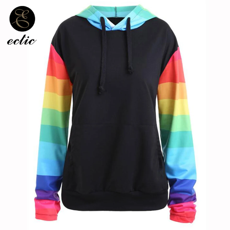 Радуга Rave Полерон Mujer 2019 печати лоскутное Для женщин толстовка Tie Dye Толстовка