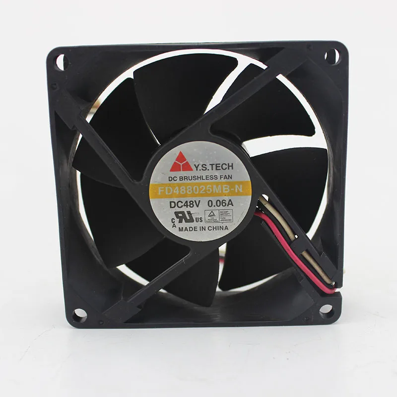 SSEA Новый охлаждающий вентилятор для Y. STECH FD488025MB-N 48V 0.06A 8025 8 см двойной шариковый подшипник 80*80*25 мм 3-контактный
SSEA Новый охлаждающий вентилятор для Y. STECH FD488025MB-N 48V 0.06A 8025 8 см двойной шариковый подшипник 80*80*25 мм 3-контактный