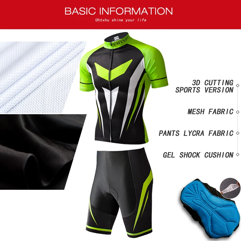 Uhtxhu Summer Cycling Set Men MTB Bike Cycling Clothing Racing Bicycle Clothes Maillot Ropa Ciclismo Cycling Jersey Sets
Uhtxhu Summer Cycling Set Men MTB Bike Cycling Clothing Racing Bicycle Clothes Maillot Ropa Ciclismo Cycling Jersey Sets