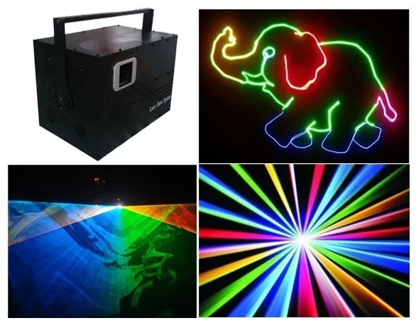 Фото Лазерный 5 Вт RGB цветной свет диско dj ktv show 5000 МВт лазер DT40K pro Красный нм/2 G1W B2W + F светильник вой чехол|laser welder|laser